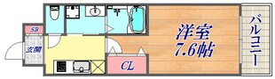 エスリード神戸三宮パークビューの物件間取画像